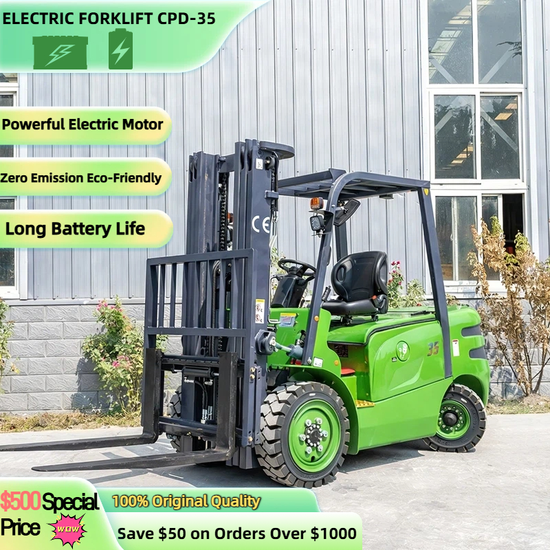 Heavy Equipment Forklift - 3.5Ton Four Wheel Electric Forklift Hydraulic