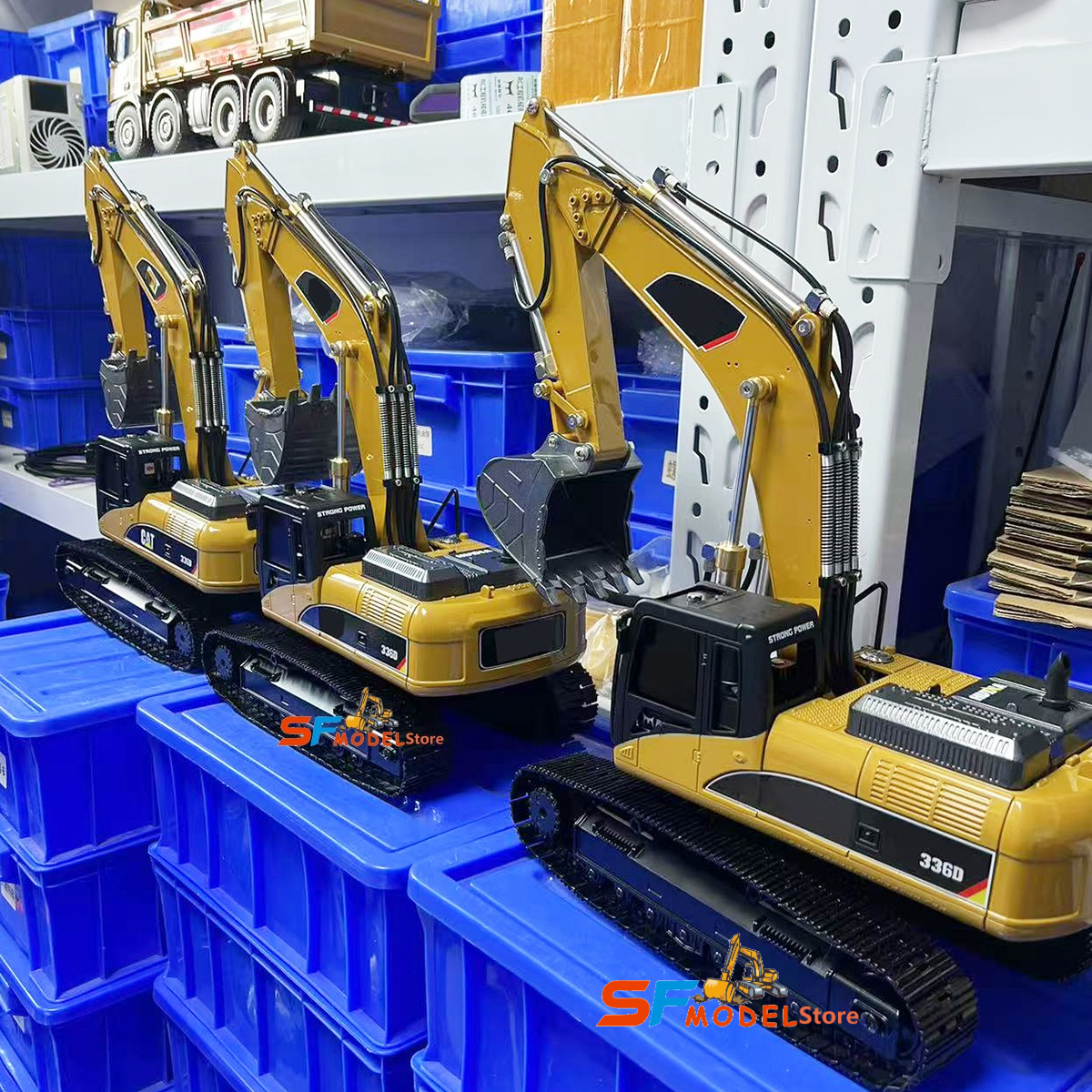 Heavy Equipment Games - HUINA 580 Hydraulic RC Excavator 1/18