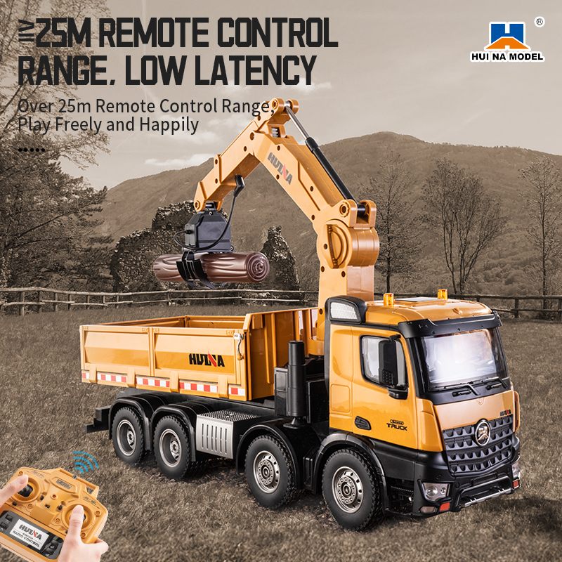 Heavy Equipment Games - HUINA 1538 26CH RC Semi-alloy Truck