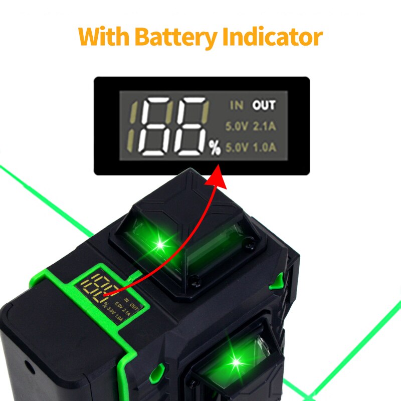 FEIDSIDE 16/12Line Green Laser - огляд і ціна Laser Level Rotary