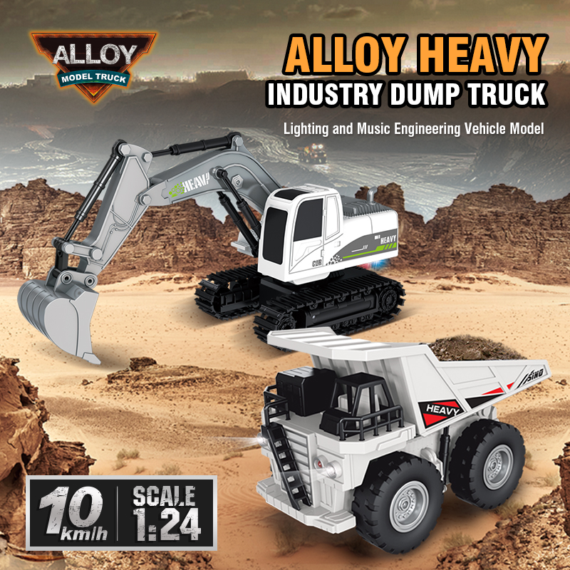 Rc Excavator Bulldozer Truck T - огляд і ціна Heavy Equipment Games