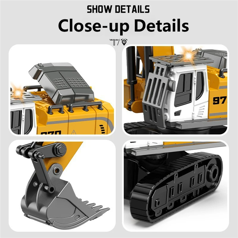 1:64 Remote Control Excavator  - огляд і ціна Heavy Equipment Games