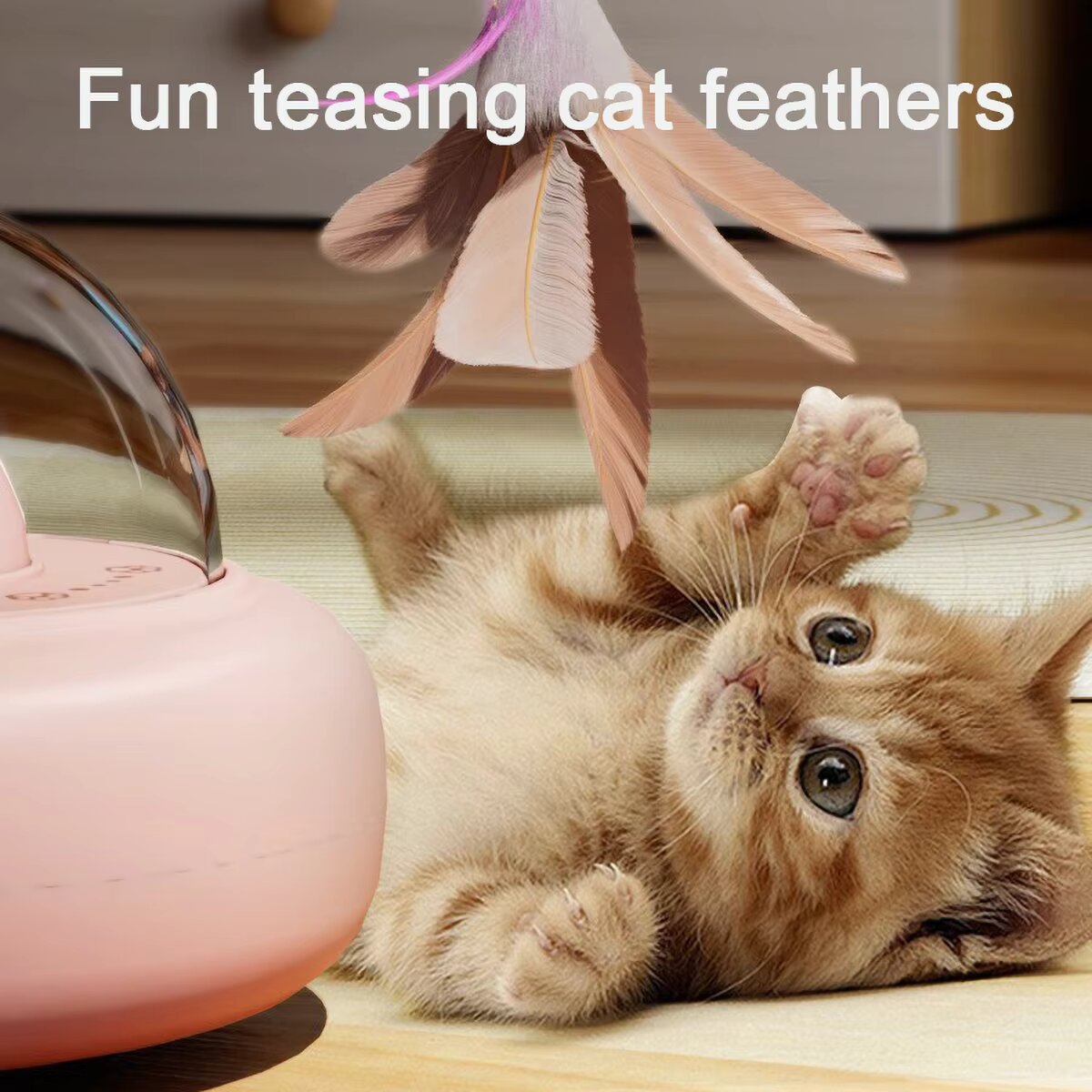 Interactive Cat Toy with Feath - огляд і ціна Laser Level Rotary