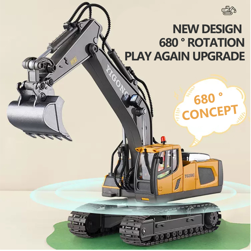 RC Excavator Dumper Car 2.4G R - огляд і ціна Heavy Equipment Games