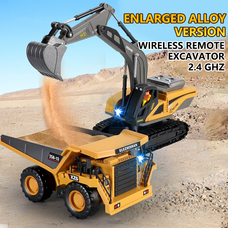 RC Excavator Dumper Car 2.4G R - огляд і ціна Heavy Equipment Games