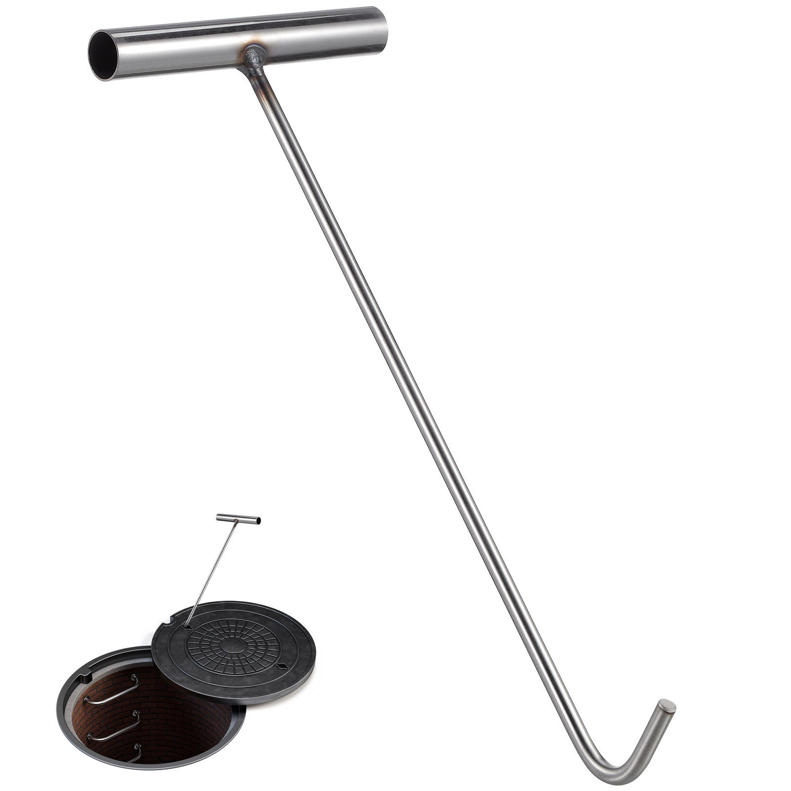Robust Stainless Steel T Hook  - огляд і ціна Manhole Cover Lifting