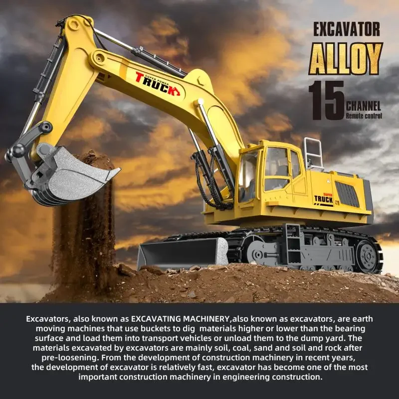 12/15/17CH Rc Excavator Alloy  - огляд і ціна Heavy Equipment Games