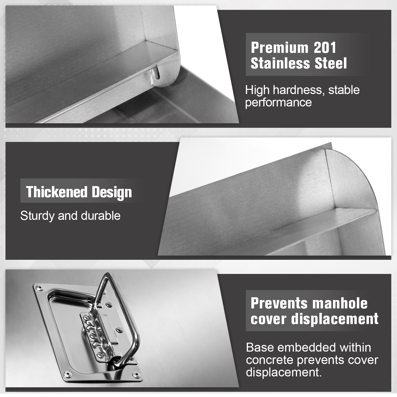 Stainless Steel Rectangular Li - огляд і ціна Manhole Cover Lifting